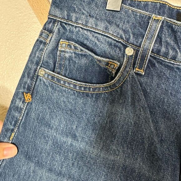 Veronica Beard Keane Long Straight Leg High Rise Jeans Size 28 - Picture 7 of 12